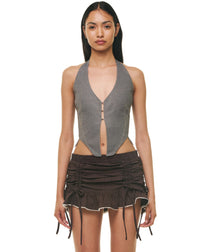 ORIANA TOP DARK ECRU