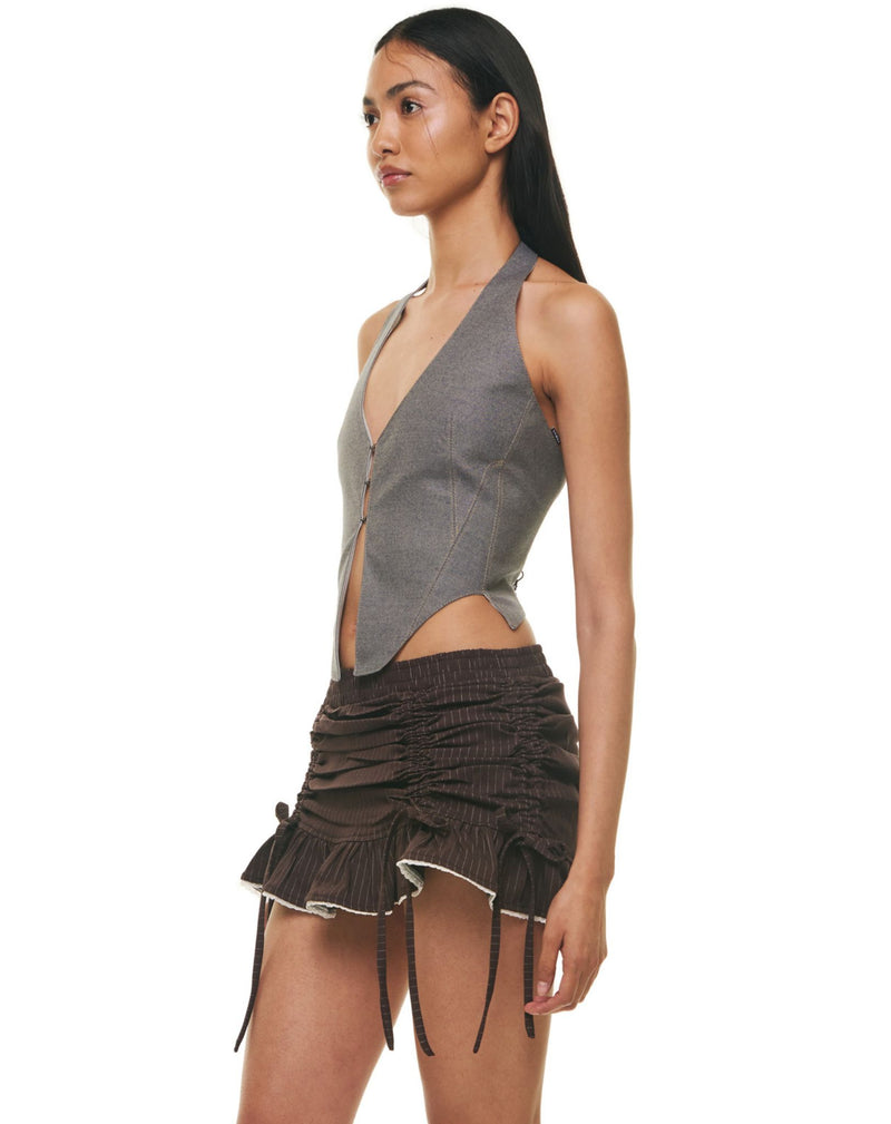 ORIANA TOP DARK ECRU