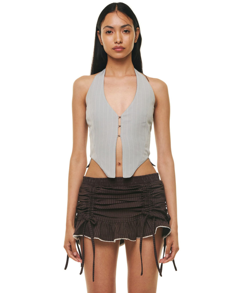 ORIANA TOP DARK ECRU