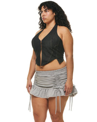 ORIANA TOP DARK INDIGO