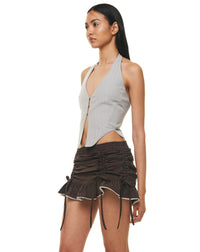 ORIANA TOP DARK ECRU