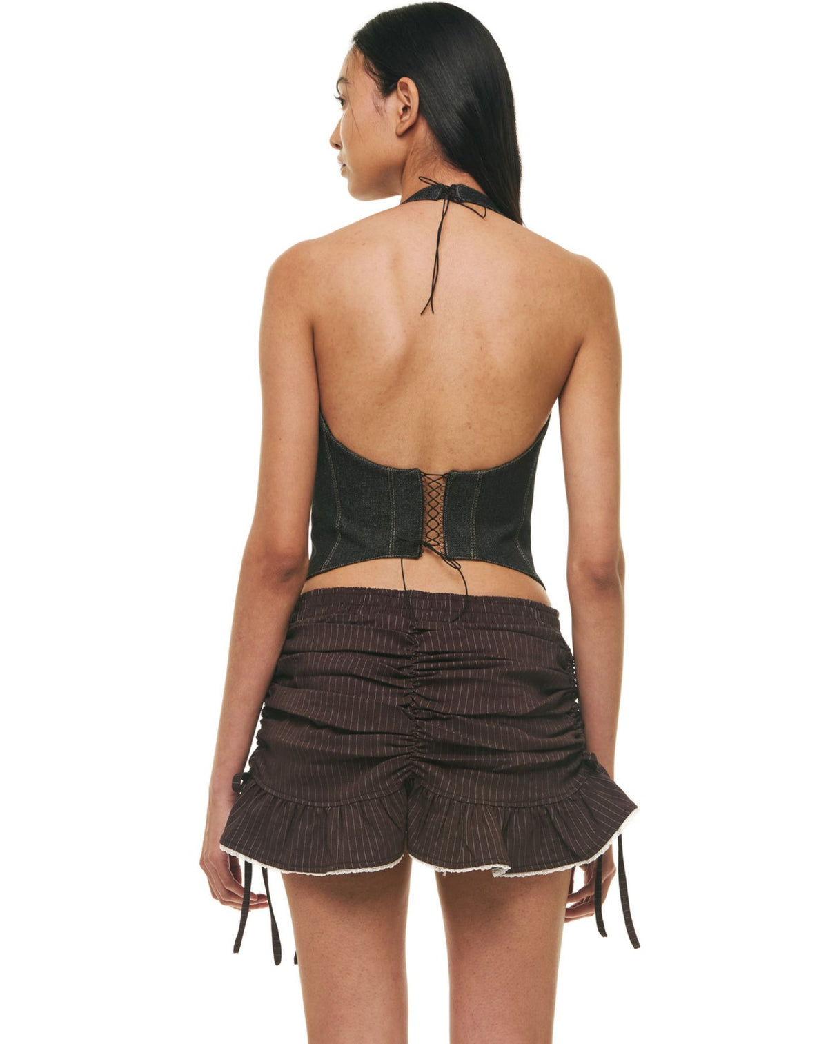 ORIANA TOP DARK INDIGO