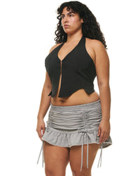 ORIANA TOP DARK INDIGO