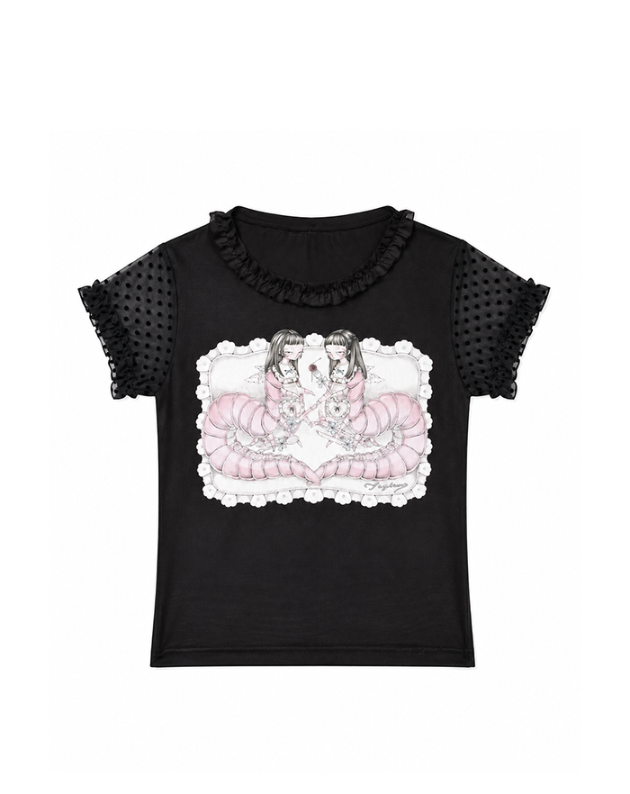 EVIL SWEET TWINS BABY TEE
