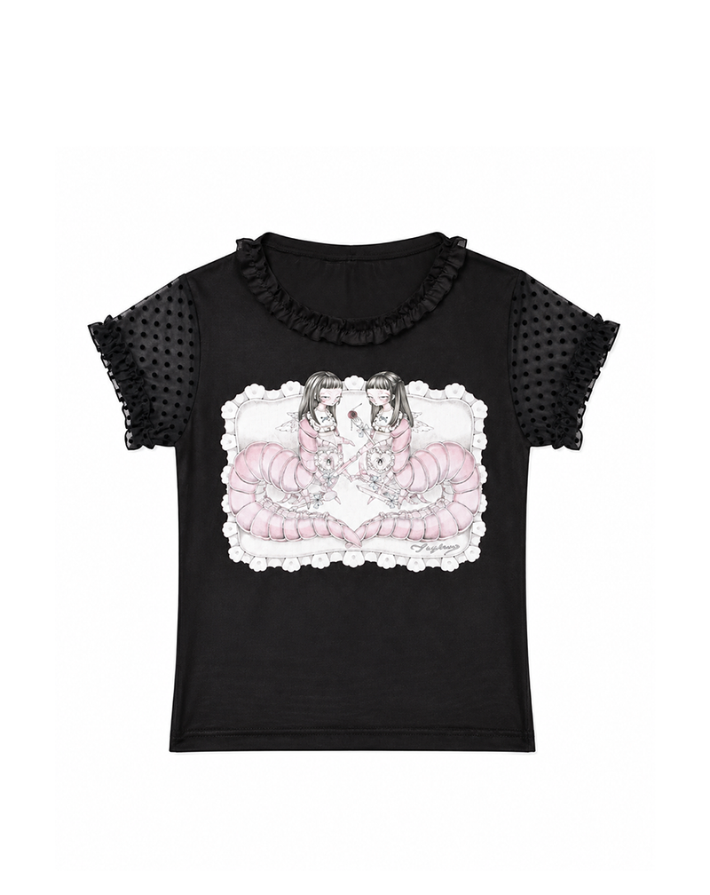 EVIL SWEET TWINS BABY TEE