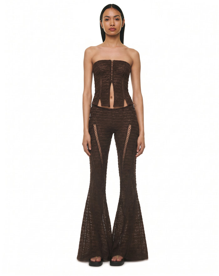 LILA PANTS & LILA STRAPLESS LACE