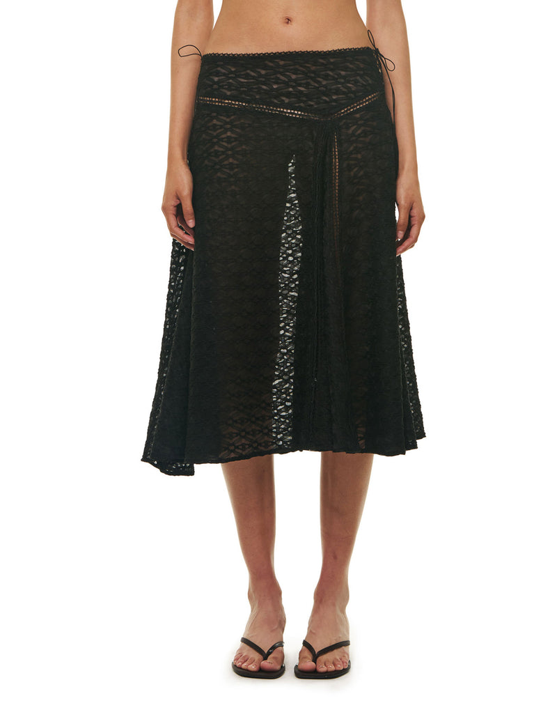 LILA MIDI SKIRT LACE
