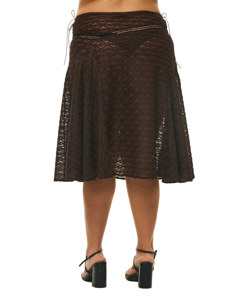 LILA MIDI SKIRT LACE