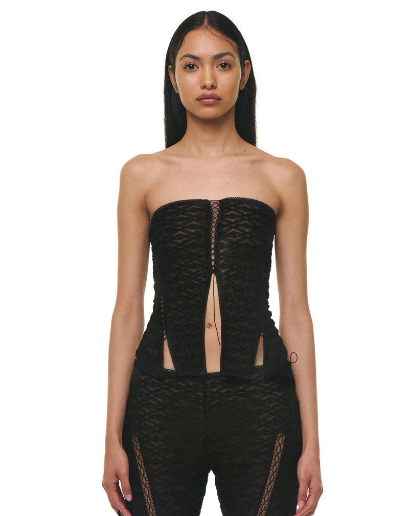 LILA STRAPLESS LACE