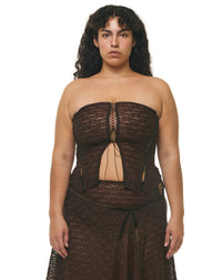 LILA STRAPLESS LACE