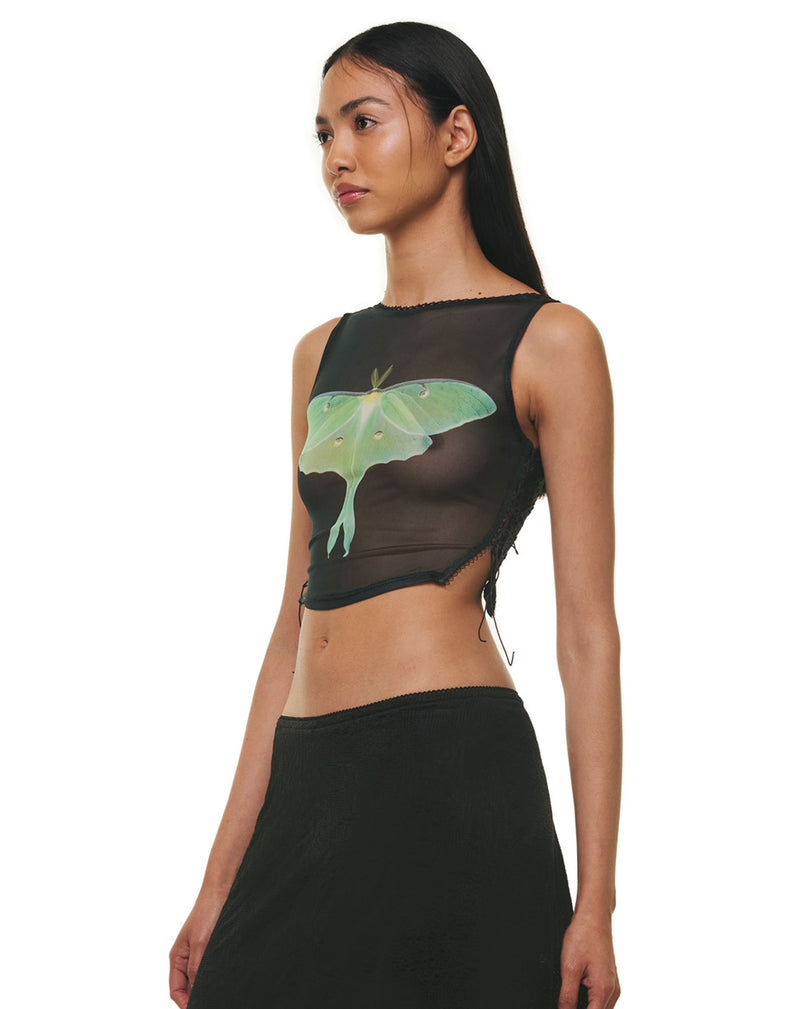 LUNA MOTH TOP MESH